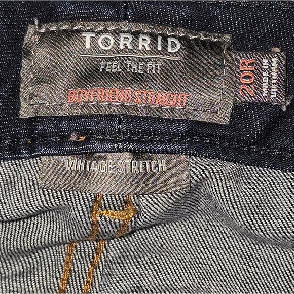 Torrid‎ Vintage Stretch Patch Pockets Wide Leg Women's Blue Jeans Plus Size 20 - Picture 13 of 13